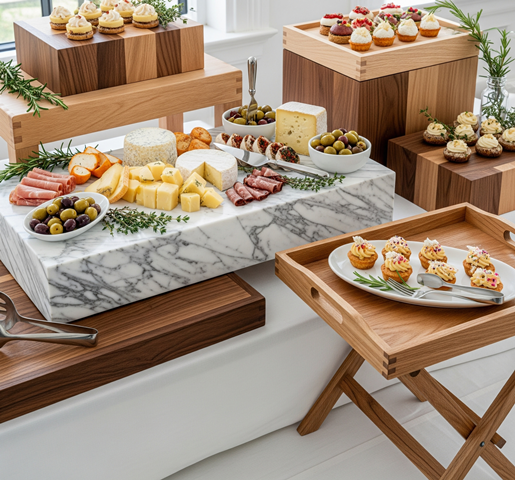 Luxury Presentations with Marble Cold Product Display Stands