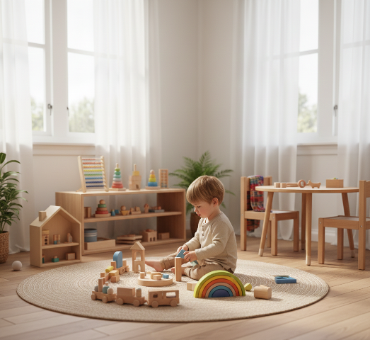 The Benefits of Wooden Toys for Child Development: Montessori and Waldorf Approaches