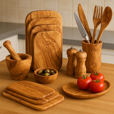 Aesthetic and Healthy Presentations in the Kitchen with Olive Tree Products