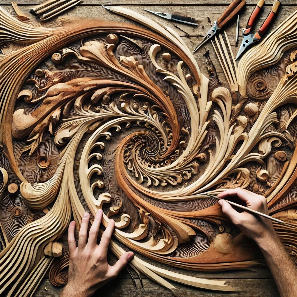 Transformation of Wood into Art