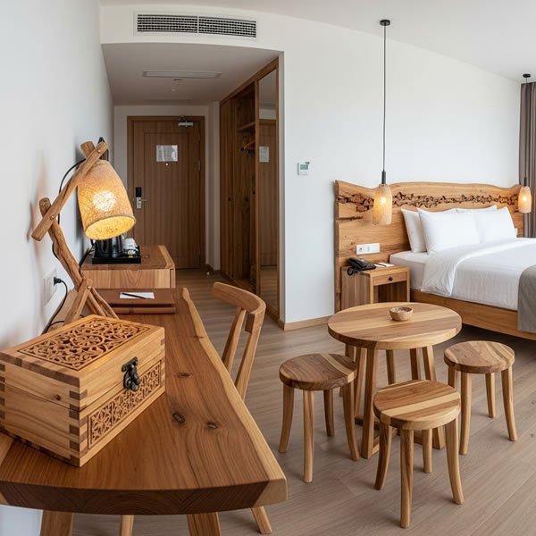 The Effect of Handmade Wooden Products on Guest Experience in Hotel Rooms