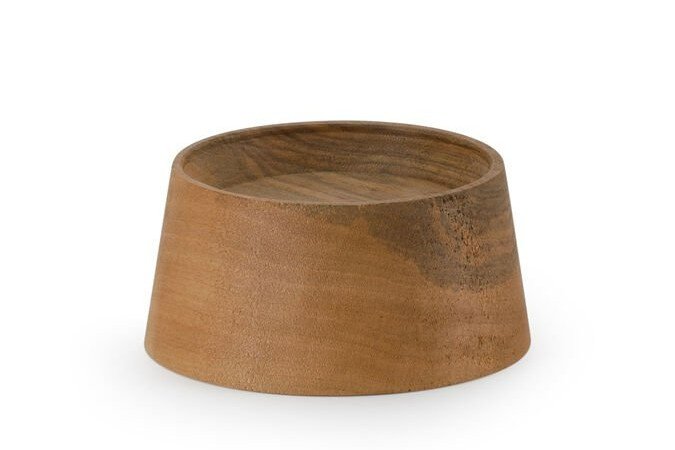 Glass Beverage Serving Wood Riser / Walnut / 3110