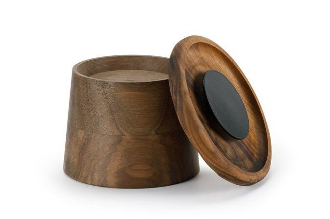 Glass Beverage Serving Wood Riser / Walnut / 3110